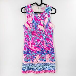 ✅ Lilly Pulitzer Mila Shift Dress‎ Light Pascha Pink Aquadesic size 00